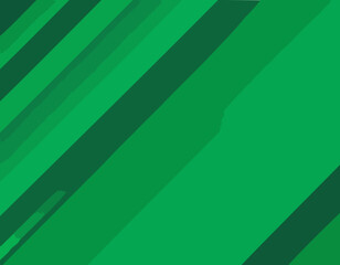 Poster - Geometric Green Background with Diagonal Stripes and Gradients. Vector Minimalist Backdrop for Irish St. Patrick Day