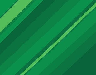 Poster - Geometric Green Background with Diagonal Stripes and Gradients. Vector Minimalist Backdrop for Irish St. Patrick Day