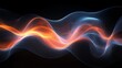 © Tanya - Dynamic, fluid energy waves in blue and orange tones swirl on a dark background, creating an abstract futuristic and high-tech visual effect.
