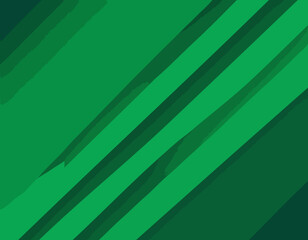 Poster - Geometric Green Background with Diagonal Stripes and Gradients. Vector Minimalist Backdrop for Traditional Irish St. Patrick Day