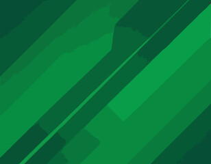 Poster - Geometric Green Background with Diagonal Stripes and Gradients. Vector Minimalist Backdrop for Traditional Irish St. Patrick Day