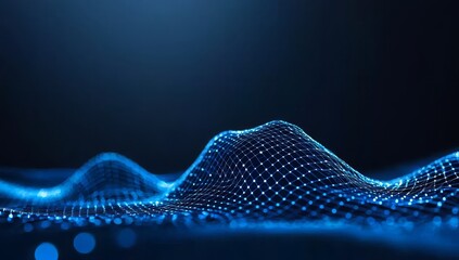 Poster - Utilizing big data and data science, generative AI and deep learning algorithms analyze stock market trends, incorporating neural flow networks and machine learning for innovative, futuristic