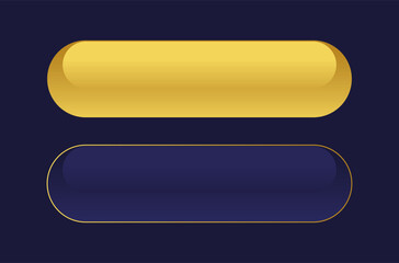 Golden and blue CTA button set.