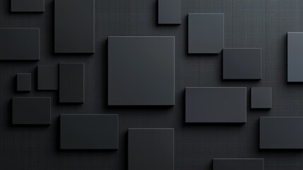 Aufkleber - A black paper pattern with an abstract design on a dark background.