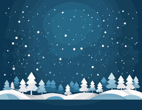 Falling snow on transparent background in paper cut style. Snowstorm clouds overlay effect for Christmas and New Year Design. Vector illustration