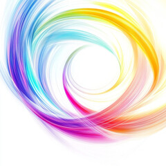 Poster - Rainbow light swirl