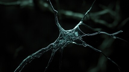 Poster - Microscopic View of a Neuron Cell: A Detailed Look into the Intricate Network of the Human Nervous System