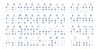 © LadadikArt - Braille alphabet. Complete dotted tactile font with numbers letters and punctuation marks. Embossed aid symbols for blind people, recent vector set