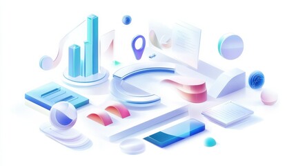 Poster - Project management abstract concept vector illustration set. Business briefing, planning project life cycle, task assignment, business case, financial data report, risk management abstract metaphor.