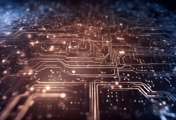 Poster - cybersecurity background abstract technological created technology.