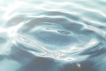 Wall Mural - Calm Water Surface with Reflections and Light Flecks