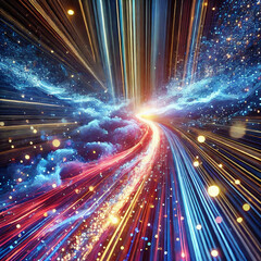 symbolism of time as river of light