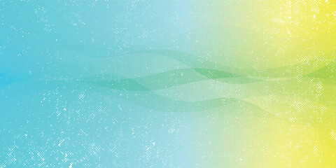 Poster - modern banner background. colorful, bright green blue gradient, wave vector illustration.