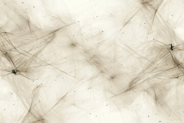Poster - Abstract beige network design, intricate lines and nodes create a complex pattern.