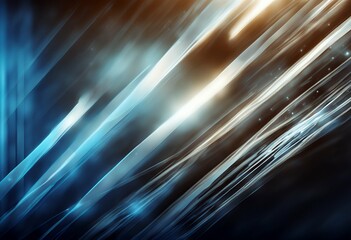 Poster - futuristic strip science abstract concept light rays digital technology energy vector image