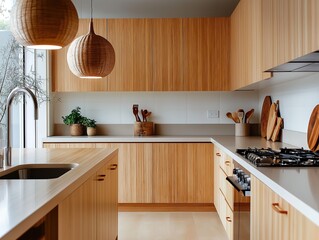 modern wood kitchen