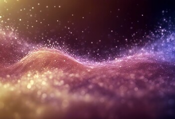Wall Mural - analytics wave data digital 4k representation particles render visualization big background