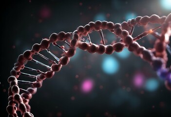 Poster - concept dark dna dna dna background human biochemistry structure cha molecule helix