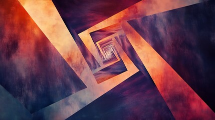 Fototapete - Abstract geometric texture featuring intricate triangle shapes arranged in a modern and dynamic pattern, creating a visually striking design