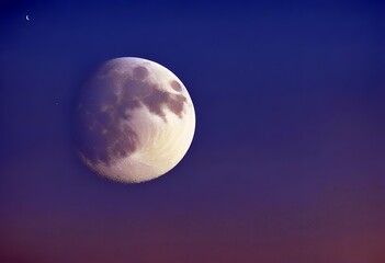 Wall Mural - moon 15 focal detail 700mm length crescent high shot 2