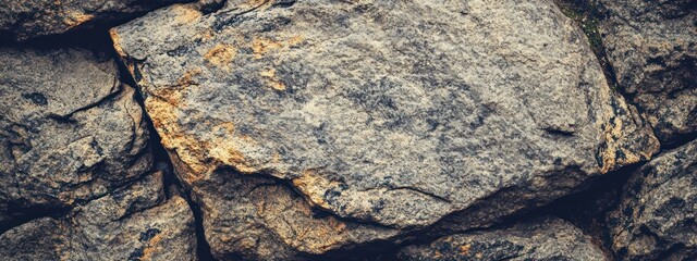 Poster - Rough, gray stones texture background.
