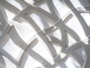 Aufkleber - Abstract white wall texture with light and shadow patterns.