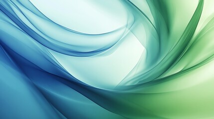 Fototapete - Elegant abstract swirl background in shades of blue and green, blending fluid patterns for a captivating and modern aesthetic