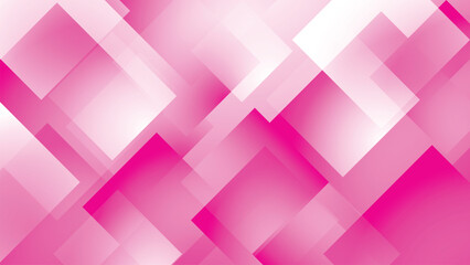 Fototapete - Geometric pink background. Abstract pink hexagonal shape with geometric background 