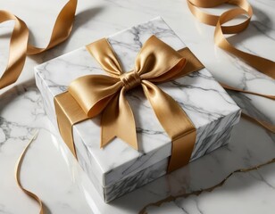 Wall Mural - gift box with ribbon