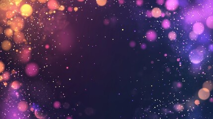 Vector decorative border with colorful exploding fireworks in the sky on transparent background - celebration card, festival banner