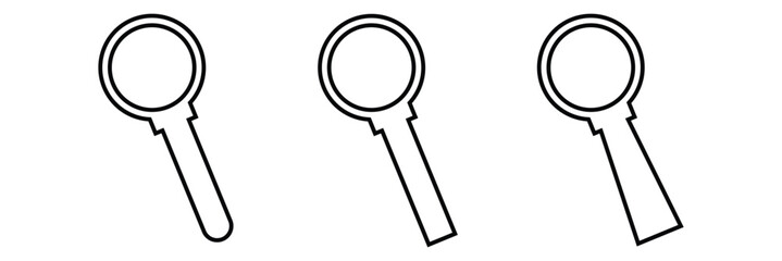 Wall Mural - Magnifying glass icon .search icon. loupe icon . magnifying glass icon set eps 10. 