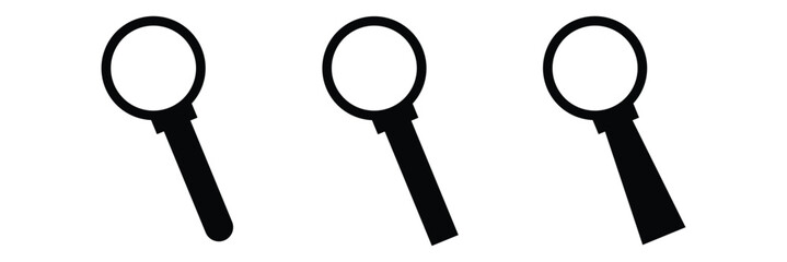 Wall Mural - Magnifying glass icon .search icon. loupe icon . magnifying glass icon set eps 10. 