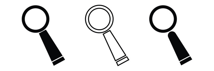 Wall Mural - Magnifying glass icon .search icon. loupe icon . magnifying glass icon set eps 10. 