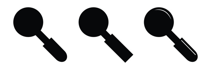Wall Mural - Magnifying glass icon set, magnifier or loupe icon. vector illustration eps 10