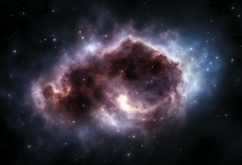 Wall Mural - space outer dust stars clouds dark void cosmic background gas ast interstellar medium