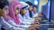 © Haffez stock - A group of Saudi Arabian students in an advanced educational school