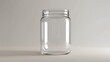 © Muhammad Zubair  - A classic clear glass jar on the beautifull empty background