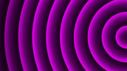 Wall Mural - 3d pink circles line animation pattern background. pink circles round lines tunnel animation pattern