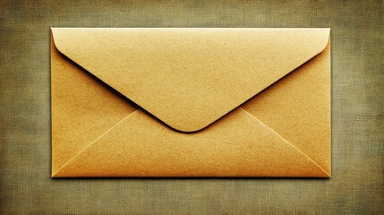 Poster - A blank card placed on an envelope with soft shadow play, creating a clean and minimalist design on a neutral background