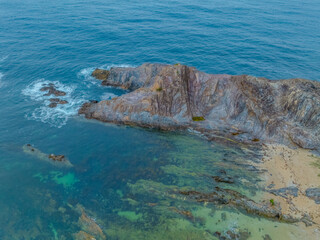 Wall Mural - Top down sunrise over Guerilla Bay