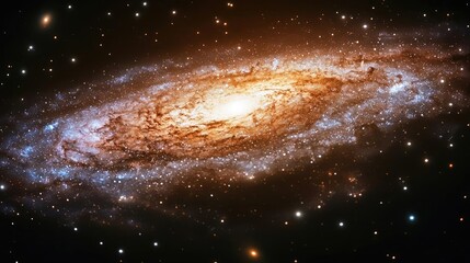 Wall Mural - Galaxy abstract background idea. Stunning view of a spiral galaxy filled with vibrant colors and cosmic beauty.