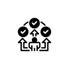 Poster - Multitasking Line Icon. linear style sign for mobile concept and web design. Outline vector icon.