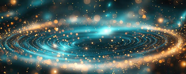 Aufkleber - Galaxy abstract background concept. A vibrant swirling galaxy of sparkling stars and cosmic energy captured in stunning detail.