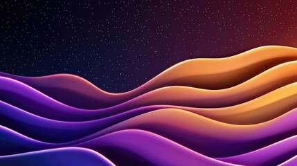Poster - Galaxy abstract background concept. A vibrant abstract wave pattern showcasing smooth transitions between colors.