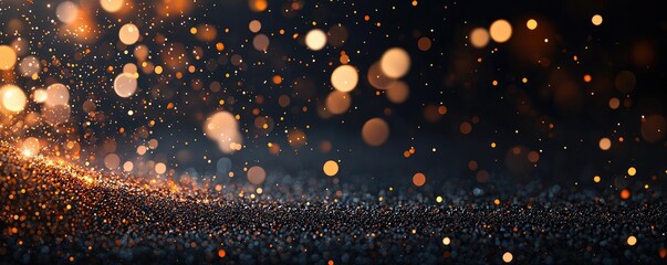 Aufkleber - Burst abstract background concept. A stunning display of shimmering particles in motion against a dark background.