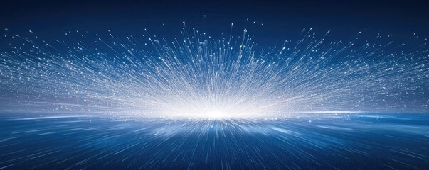 Aufkleber - Burst abstract background concept. Dynamic light burst illustrating energy and innovation in a modern digital environment.