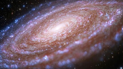 Aufkleber - Galaxy abstract background concept. A stunning spiral galaxy illuminated by stars, showcasing the beauty of the universe.