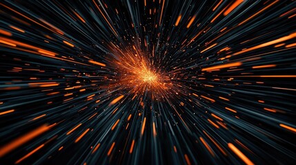 Aufkleber - Burst abstract background concept. Dynamic abstract image showcasing streaks of light in motion, conveying speed and energy.