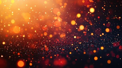 Aufkleber - Burst abstract background concept. A mesmerizing display of glowing particles creating a warm and vibrant atmosphere.