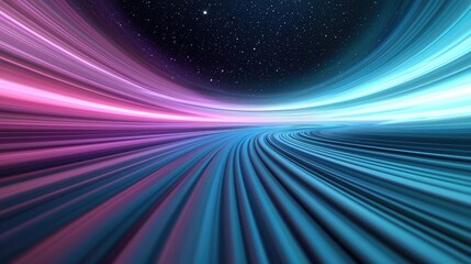 Poster - Galaxy abstract background concept. Abstract futuristic background with vibrant colors and light trails creating depth.